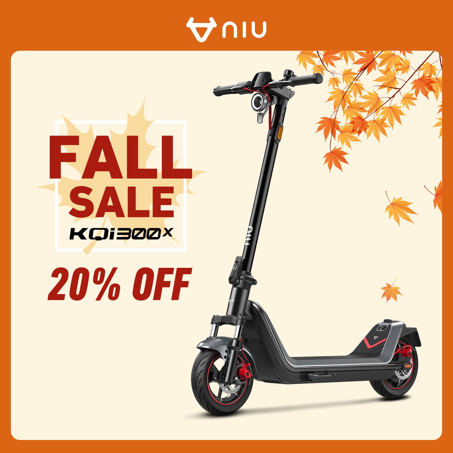 NIU KQi 300X All-Terrain Suspension Electric Scooter