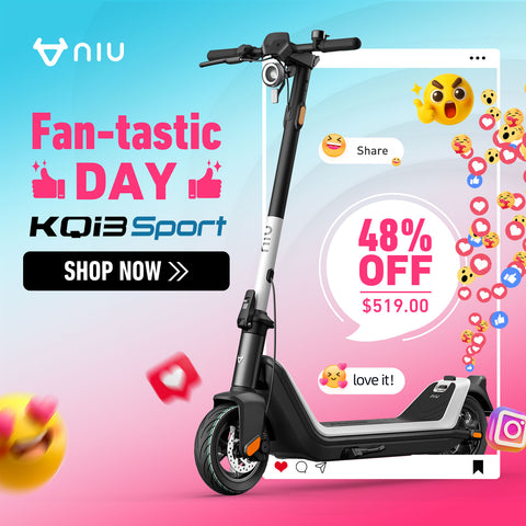 NIU KQi3 Sport Electric Kick Scooter 28km/h | Range 40km